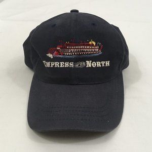 * blue baseball cap with embroidered graphics for Empress of the North riverboat